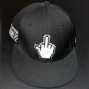 Authentic Official Eminem MMLP2 Middle Finger SnapBack Hat *Monster Tour* Rare